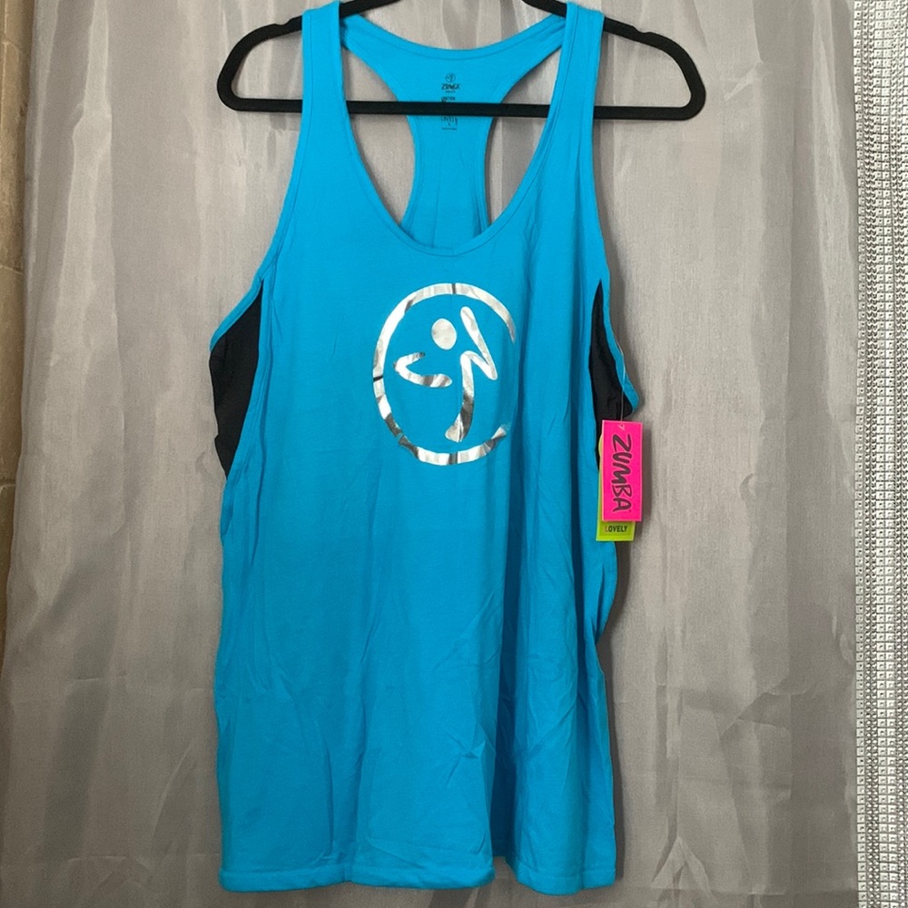 Burn it up bubble racerback Zumba top